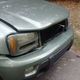 We have a c-clamp holding the radiator off the fan so the fan can spin, and so the car can, you know, run.